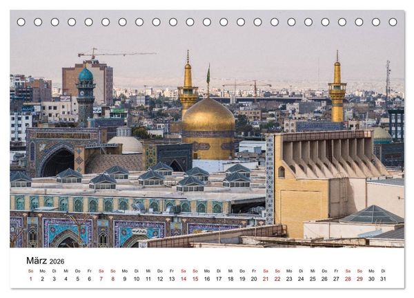 Produktbild: Der Iran - Zauber des Orients (Tischkalender 2026 DIN A5 quer), CALVENDO Monatskalender