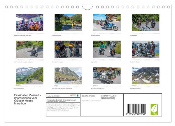 Produktbild: Faszination Zweirad - Impressionen vom &Ouml;tztaler Moped Marathon (Wandkalender 2026 DIN A4 quer), CALVENDO Monatskalender