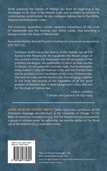 Produktbild: The Origin and History of Hebrew Law