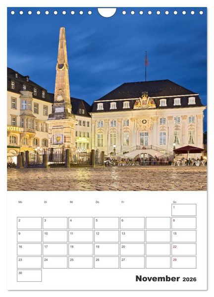 Produktbild: Beethovenstadt Bonn (Wandkalender 2026 DIN A4 hoch), CALVENDO Monatskalender