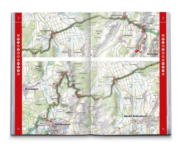 Produktbild: KOMPASS Wanderf&uuml;hrer Wandertrilogie Allg&auml;u, 84 Touren mit Extra-Tourenkarte