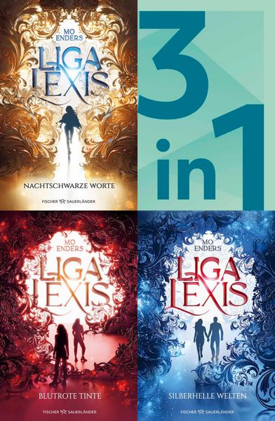 Produktbild: Bookford Manor Trilogie Band 1-3 in einem Bundle: Liga Lexis Nachtschwarze Worte / Blutrote Tinte / Silberhelle Welten