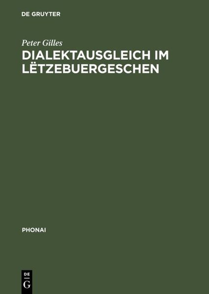 Produktbild: Dialektausgleich im L&euml;tzebuergeschen