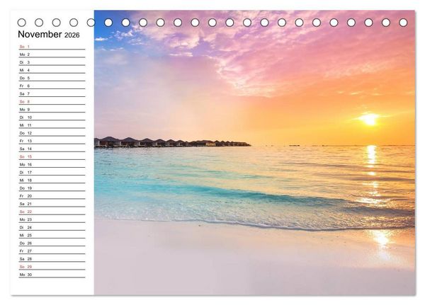 Produktbild: S&uuml;dsee-Inseln. Von Fidschi bis Bora Bora (Tischkalender 2026 DIN A5 quer), CALVENDO Monatskalender