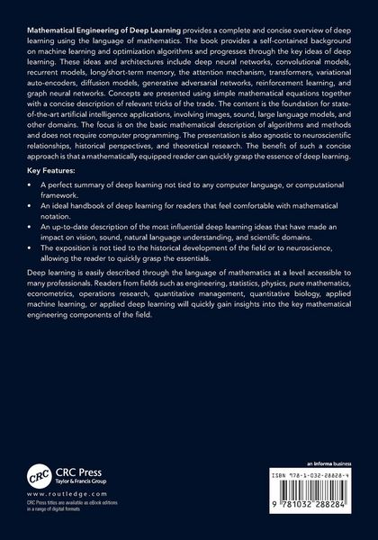 Produktbild: Mathematical Engineering of Deep Learning