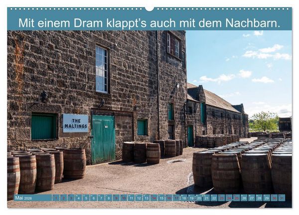 Produktbild: Witzige Whisky-Werbeslogans (hochwertiger Premium Wandkalender 2026 DIN A2 quer), Kunstdruck in Hochglanz
