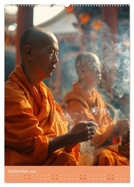 Produktbild: Meditative Stille (hochwertiger Premium Wandkalender 2026 DIN A2 hoch), Kunstdruck in Hochglanz
