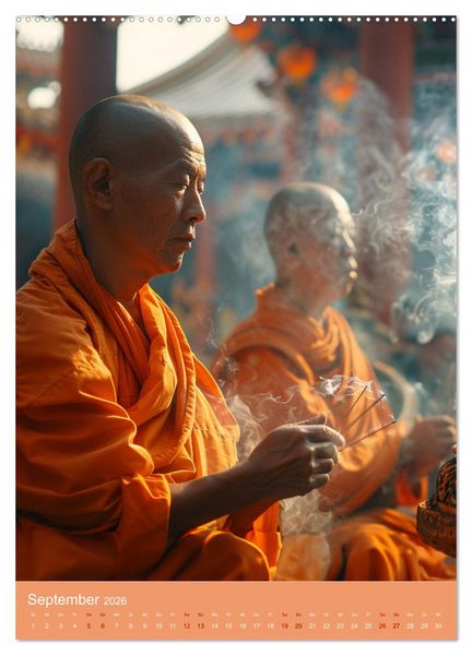 Produktbild: Meditative Stille (Wandkalender 2026 DIN A2 hoch), CALVENDO Monatskalender