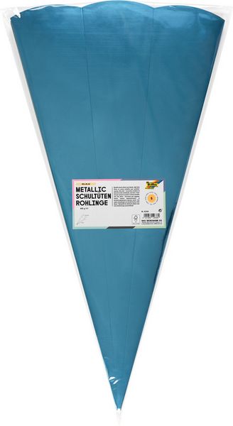 Produktbild: FOLIA&reg; Schult&uuml;ten-Rohlinge, farbig sortiert 5 St&uuml;ck metallic