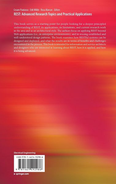 Produktbild: REST: Advanced Research Topics and Practical Applications