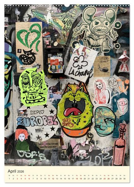 Produktbild: Hamburg StreetArt Classics (hochwertiger Premium Wandkalender 2026 DIN A2 hoch), Kunstdruck in Hochglanz