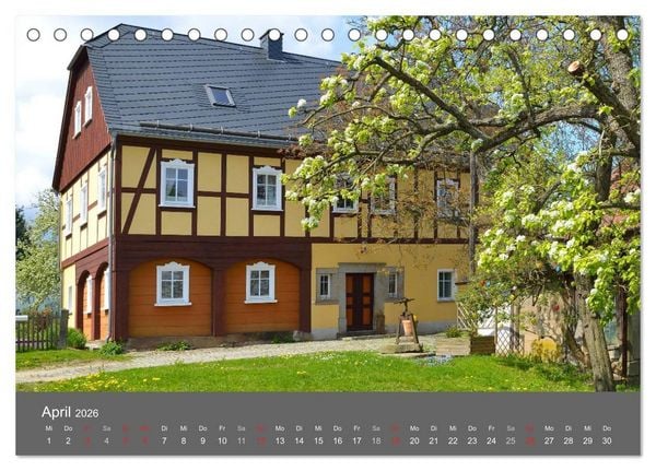 Produktbild: Umgebindeh&auml;user in der Oberlausitz (Tischkalender 2026 DIN A5 quer), CALVENDO Monatskalender