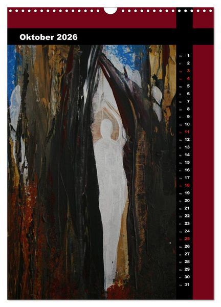 Produktbild: Farbenfrohe Engel (Wandkalender 2026 DIN A3 hoch), CALVENDO Monatskalender