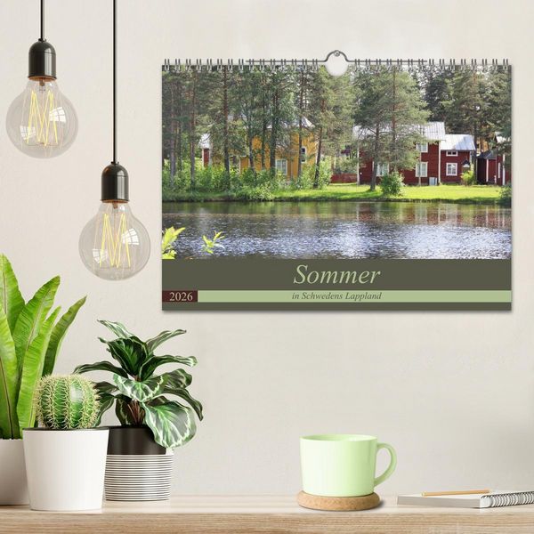 Produktbild: Sommer in Schwedens Lappland (Wandkalender 2026 DIN A4 quer), CALVENDO Monatskalender