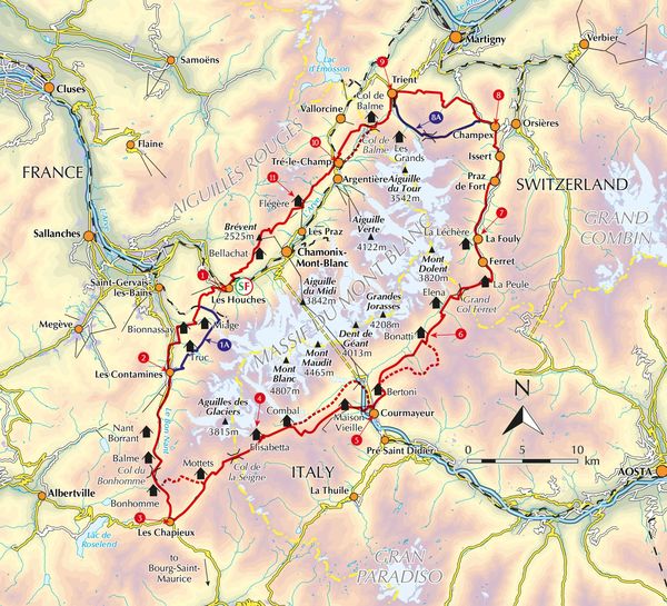 Produktbild: Tour du Mont Blanc Map Booklet