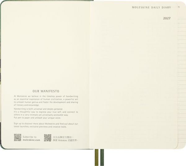 Produktbild: Moleskine 12 Monate Der Herr der Ringe Tageskalender 2027, L/A5, 1 Tag = 1 Seite, fester Einband