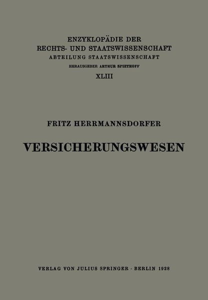 Produktbild: Versicherungswesen