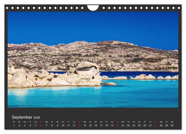 Produktbild: Sardinien - Traumstr&auml;nde am Mittelmeer (Wandkalender 2026 DIN A4 quer), CALVENDO Monatskalender