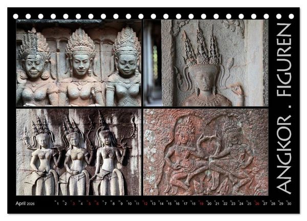 Produktbild: Kambodscha - Highlights aus Asien 2026 (Tischkalender 2026 DIN A5 quer), CALVENDO Monatskalender