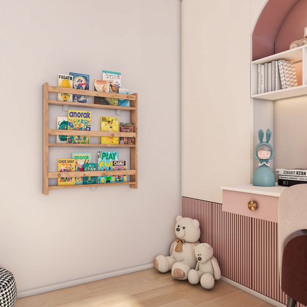 Produktbild: Holz Kinderregal B&uuml;cherregal Kinder Regal Kidos