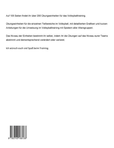 Produktbild: Volleyball Trainingseinheiten