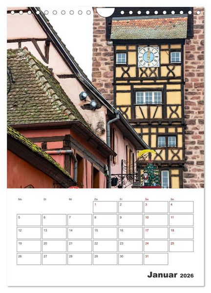 Produktbild: Riquewihr - Urlaubsplaner (Wandkalender 2026 DIN A4 hoch), CALVENDO Monatskalender
