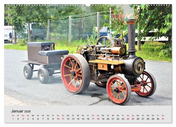 Produktbild: Oldtimer-Dampffahrzeuge. Historische Dampf- und Hei&szlig;luftfahrzeuge (hochwertiger Premium Wandkalender 2026 DIN A2 quer), Kunstdruck in Hochglanz