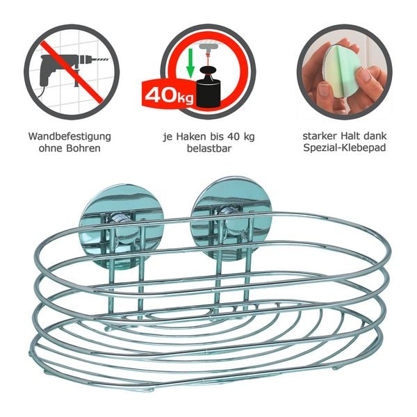 Produktbild: Turbo-Loc&reg; Wandablage, Befestigen ohne bohren