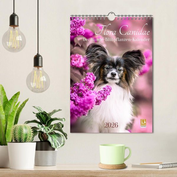 Produktbild: Flora Canidae - der Hunde-Bl&uuml;hpflanzen-Kalender (Wandkalender 2026 DIN A4 hoch), CALVENDO Monatskalender