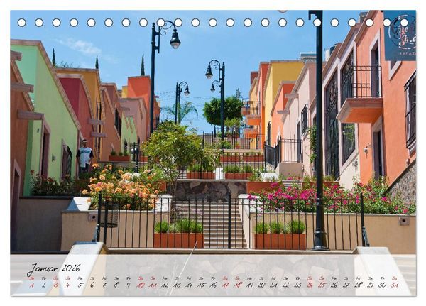 Produktbild: Mexiko - Bunte Vielfalt in Stadt und Land (Tischkalender 2026 DIN A5 quer), CALVENDO Monatskalender