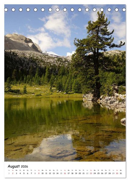 Produktbild: Die Dolomiten um S&uuml;dtirol (Tischkalender 2026 DIN A5 hoch), CALVENDO Monatskalender