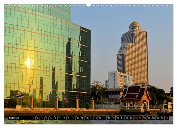 Produktbild: Bangkok: West trifft Fernost (Wandkalender 2026 DIN A2 quer), CALVENDO Monatskalender