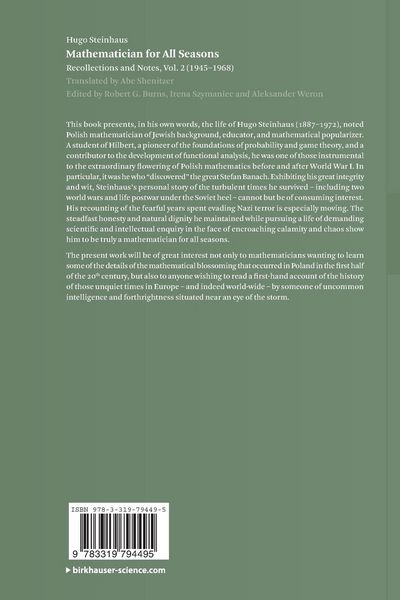 Produktbild: Mathematician for All Seasons