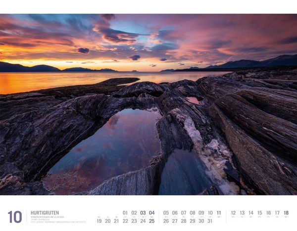 Produktbild: Hurtigruten Kalender 2026 | Unterwegs zwischen Bergen und Kirkenes