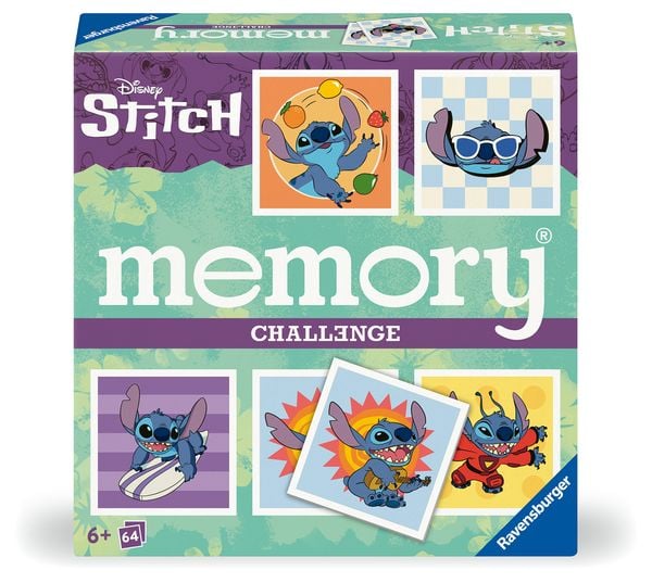 Ravensburger 24697 - Challenge memory® Disney Stitch. Ein herausforderndes memory® für 2 -8 Stitch-Fans ab 6 Jahren