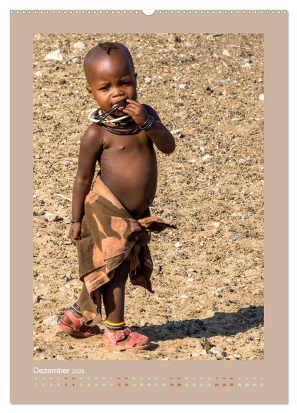 Produktbild: Besuch bei den Himbas - Namibia (hochwertiger Premium Wandkalender 2026 DIN A2 hoch), Kunstdruck in Hochglanz