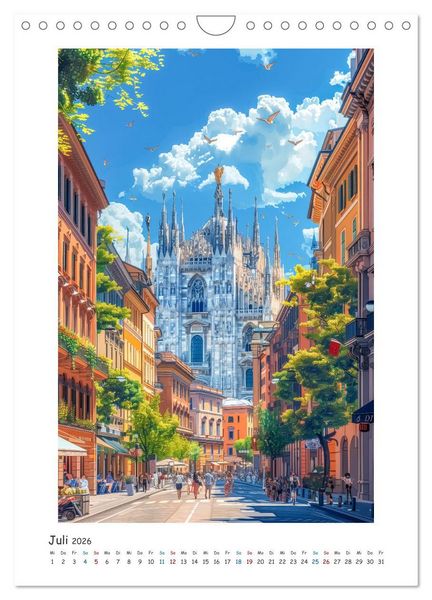 Produktbild: St&auml;dtereise durch Europa (Wandkalender 2026 DIN A4 hoch), CALVENDO Monatskalender