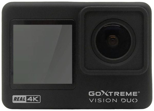 Produktbild: GoXtreme GoXtreme Vision Duo 4K Action Cam 4K, Dual-Display, Spritzwassergesch&uuml;tzt, Staubgesch&uuml;tzt, Wasserfest, WLAN, Zeitraffer