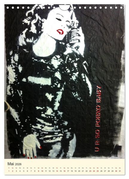 Produktbild: Famous Women in StreetArt (Wandkalender 2026 DIN A4 hoch), CALVENDO Monatskalender