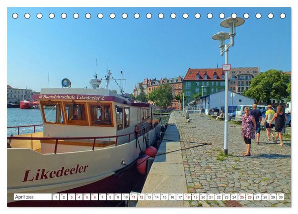 Produktbild: Hansestadt Stralsund - Ein Sommertag an der Ostseek&uuml;ste Vorpommerns (Tischkalender 2026 DIN A5 quer), CALVENDO Monatskalender