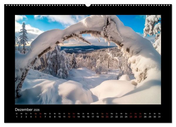 Produktbild: Geheimnisvolle Wildnis Deutschlands (hochwertiger Premium Wandkalender 2026 DIN A2 quer), Kunstdruck in Hochglanz