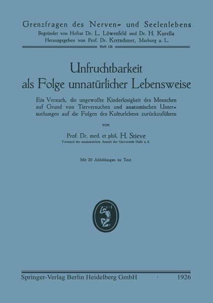 Produktbild: Unfruchtbarkeit als Folge unnat&uuml;rlicher Lebensweise