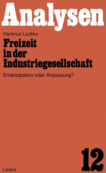 Produktbild: Freizeit in der Industriegesellschaft