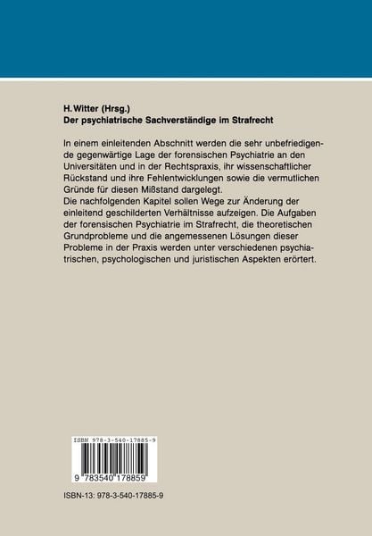 Produktbild: Der psychiatrische Sachverst&auml;ndige im Strafrecht