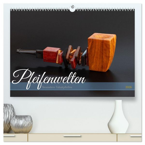 Produktbild: Pfeifenwelten (hochwertiger Premium Wandkalender 2026 DIN A2 quer), Kunstdruck in Hochglanz
