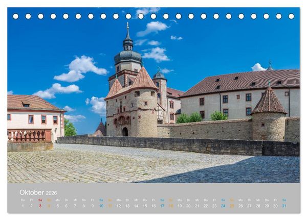 Produktbild: W&uuml;rzburg - Stadt der Kirchen (Tischkalender 2026 DIN A5 quer), CALVENDO Monatskalender