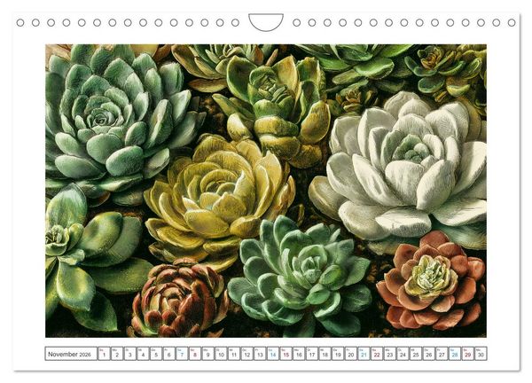Produktbild: Florale Meisterwerke (Wandkalender 2026 DIN A4 quer), CALVENDO Monatskalender