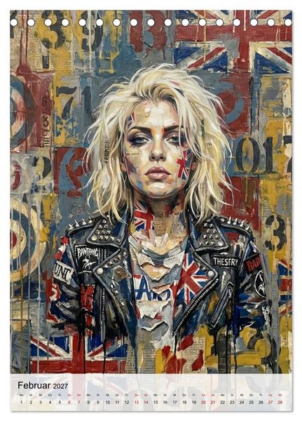 Produktbild: Punk 76 (Tischkalender 2027 DIN A5 hoch), CALVENDO Monatskalender