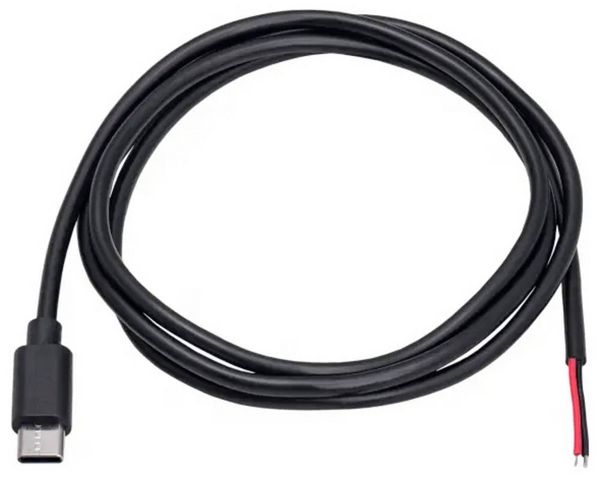 Produktbild: Akyga AK-SC-38 Niedervolt-Adapterkabel USB-C&reg; Stecker - offene Kabelenden 1 m 1 St.