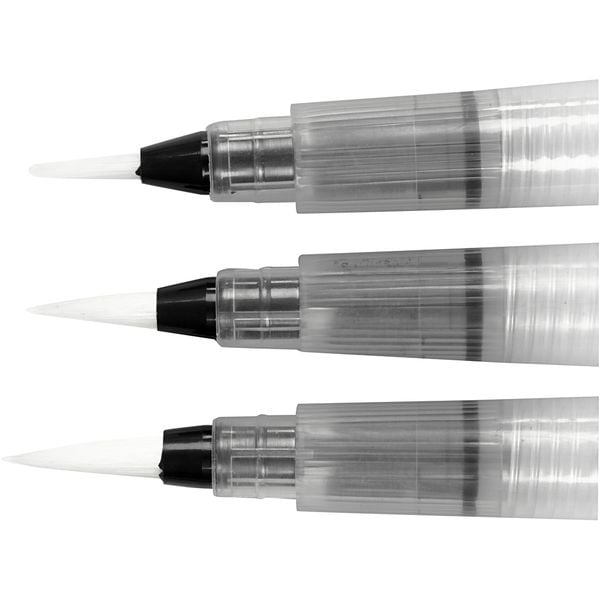 Produktbild: Creativ Company Wasserpinsel, Gr&ouml;&szlig;e S + M + L , 10 ml, 3 Stk